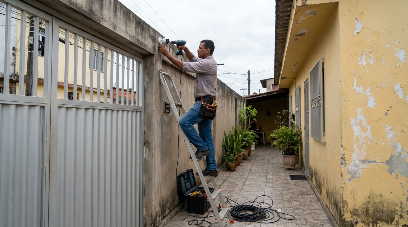 Instalacao de cameras de seguranca profissional em Americana‑SP
