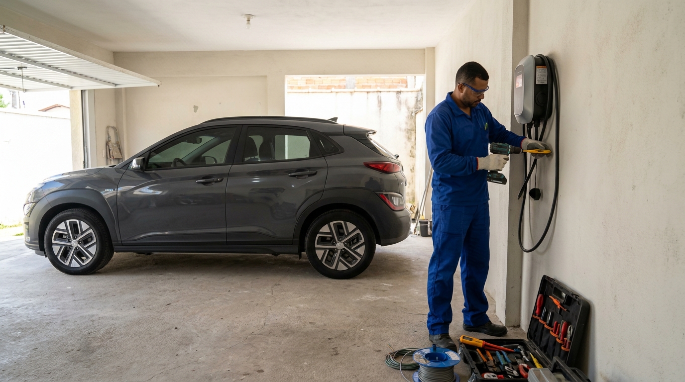 Instalação de Carregador de Carro Elétrico perto de mim em Americana‑SP