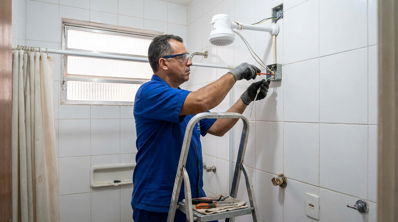Instalação de Chuveiro Elétrico perto de mim em Americana‑SP