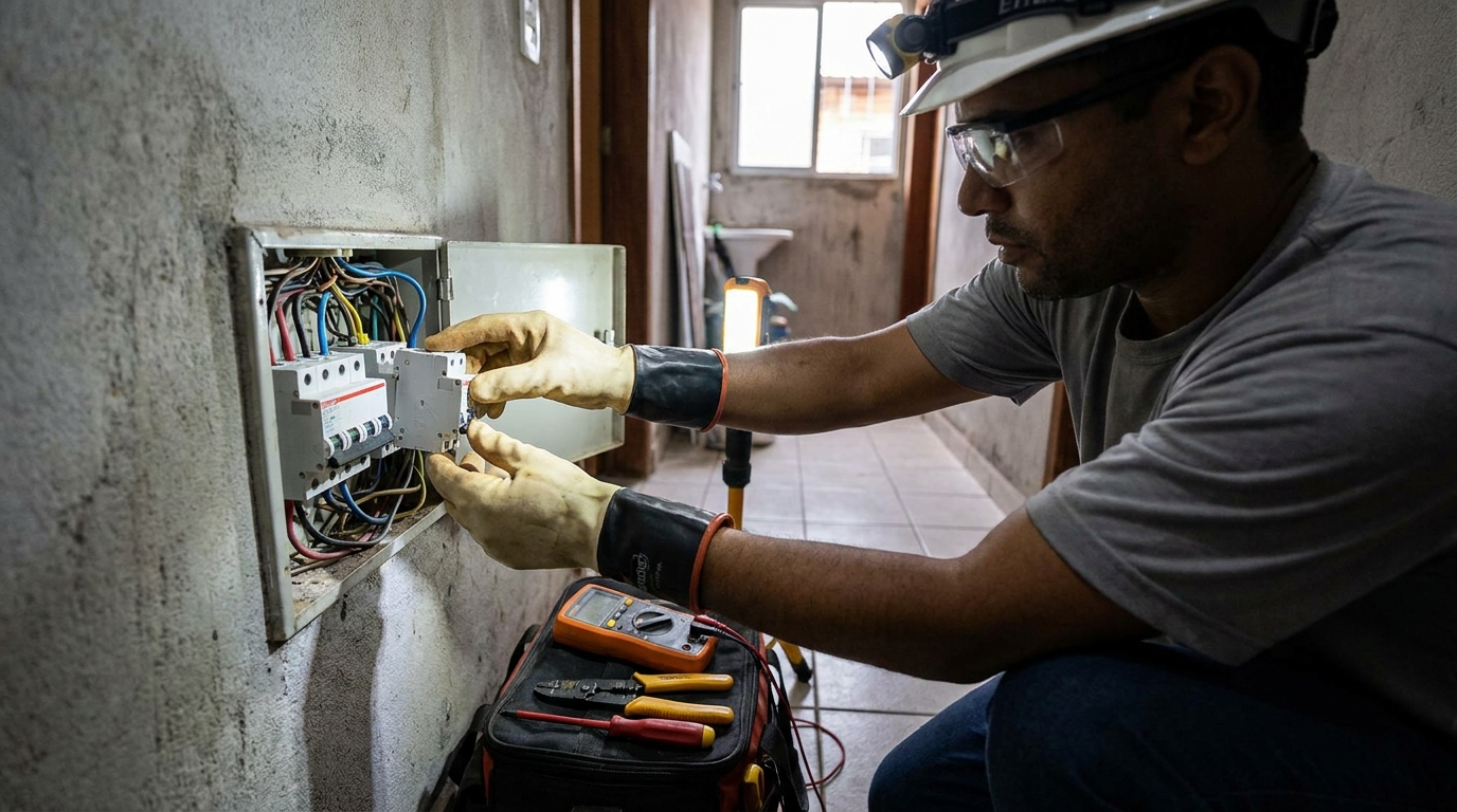 Instalacao de disjuntor profissional em Americana‑SP