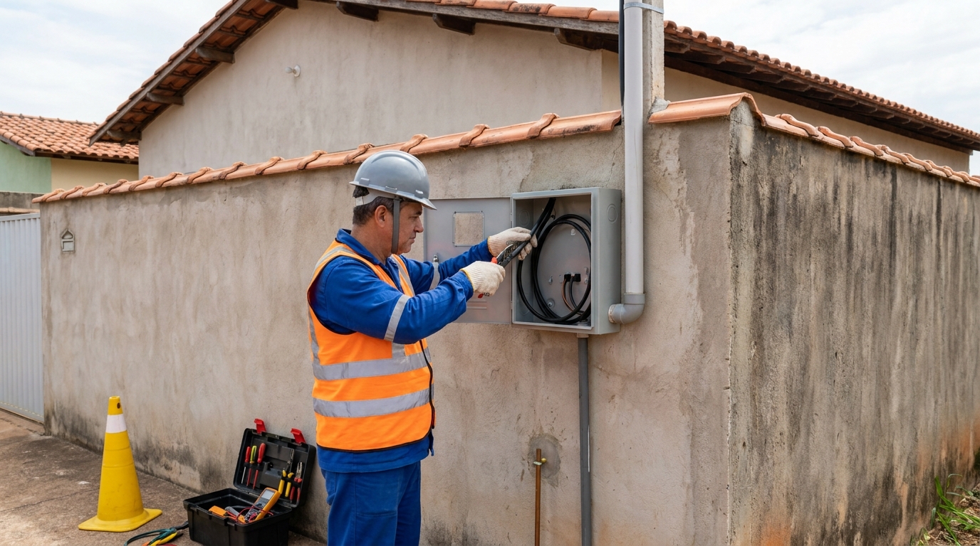 Instalacao de padrao de energia profissional em Americana‑SP