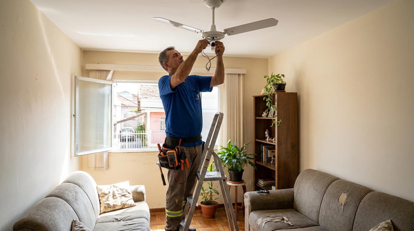 Instalação de Ventilador de Teto perto de mim em Americana‑SP